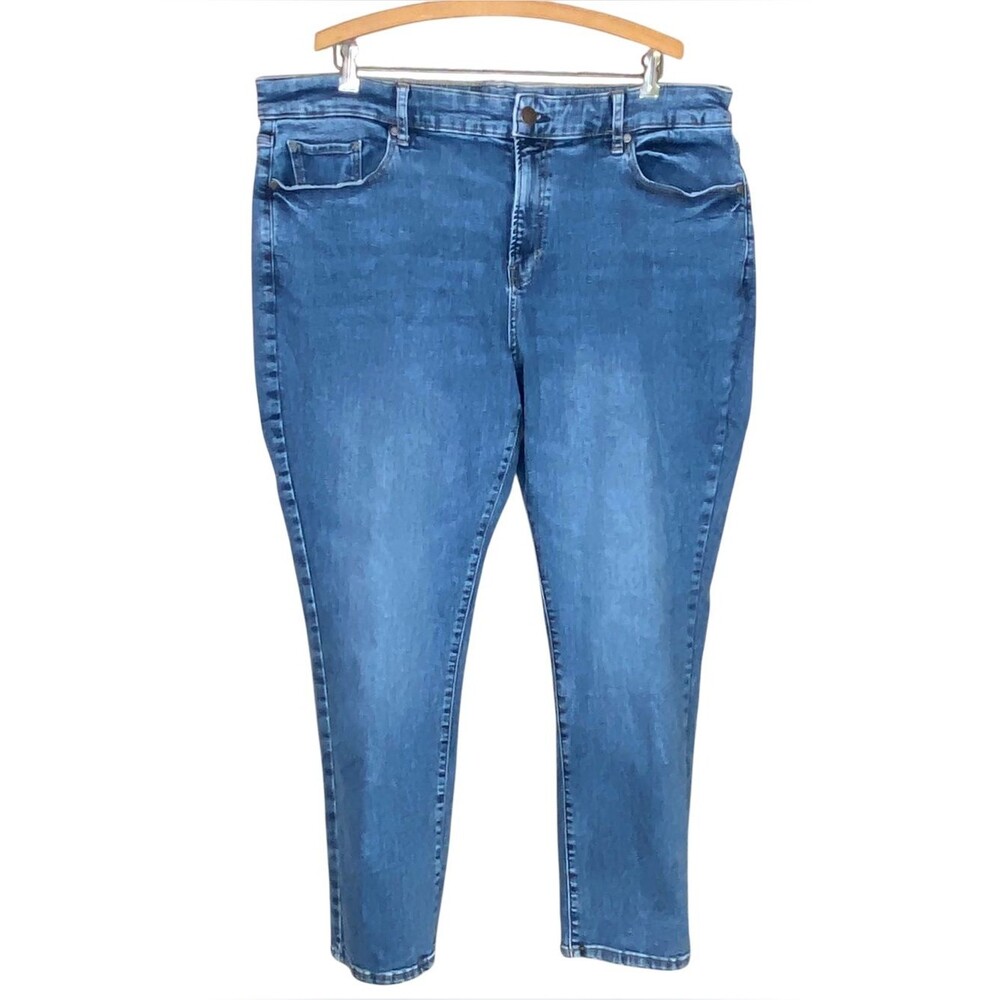 a.n.a High Rise Straight Denim Jeans Plus Size 20W 5 Pocket Design Straight Leg